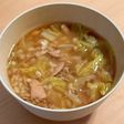 もち麦ご飯で!白菜とツナの和風スープご飯
