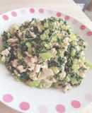 大根の葉と鶏ミンチと豆腐全乗っけ麺w