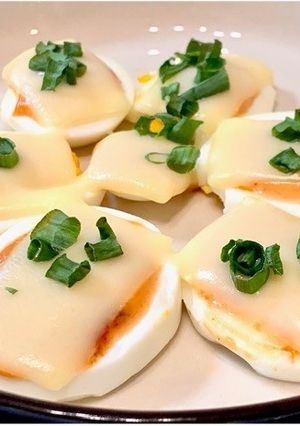 ゆでたまごのコチュジャンマヨチーズ焼き-レシピのメイン写真