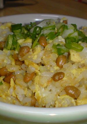 とにかく簡単！　休日の納豆チャーハン☆-レシピのメイン写真