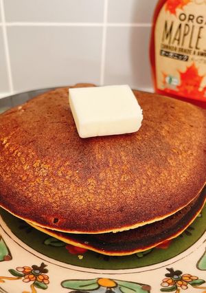 おからパウダーでふわふわ絶品パンケーキ-レシピのメイン写真