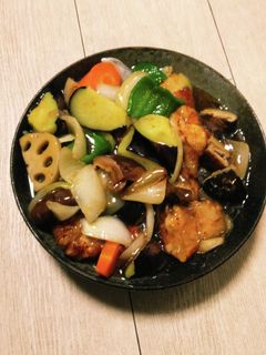 激旨♪鶏肉と野菜の黒酢あんかけ(^-^)-レシピのメイン写真