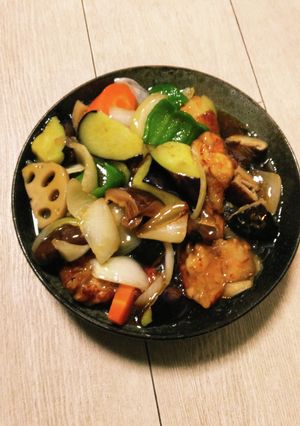 激旨♪鶏肉と野菜の黒酢あんかけ(^-^)-レシピのメイン写真