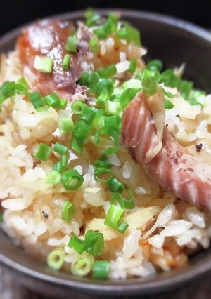 サバ缶炊き込みご飯、生姜とゆず胡椒風味-レシピのメイン写真