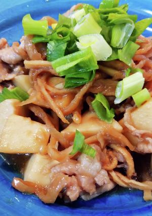 切り干し大根と里芋と豚肉の照り煮-レシピのメイン写真