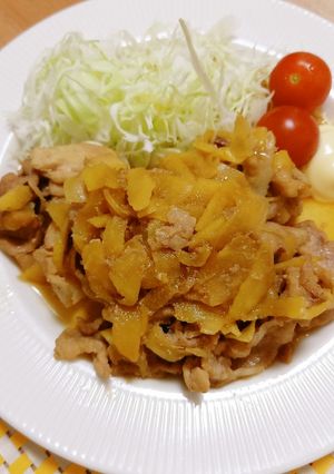 豚肉と新生姜のもろみ醤油焼き-レシピのメイン写真