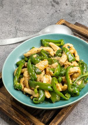鶏むね肉とピーマンのオイスターソース炒め-レシピのメイン写真