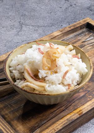ベーコンとれんこんの混ぜごはん-レシピのメイン写真