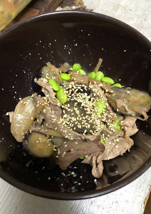 茶色いおかず　なす蓮根の甘酢炒め-レシピのメイン写真