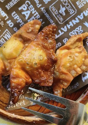 節約夕食！ピーマンチーズベーコンの揚餃子-レシピのメイン写真