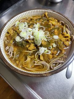 ネギが美味しい簡単カレーなんばん蕎麦-レシピのメイン写真