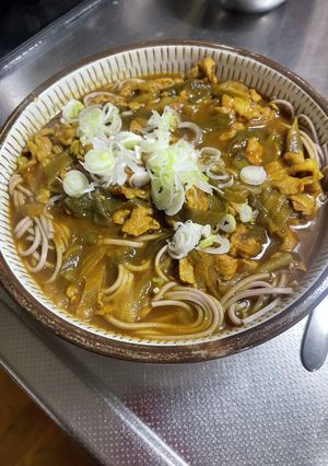 ネギが美味しい簡単カレーなんばん蕎麦-レシピのメイン写真