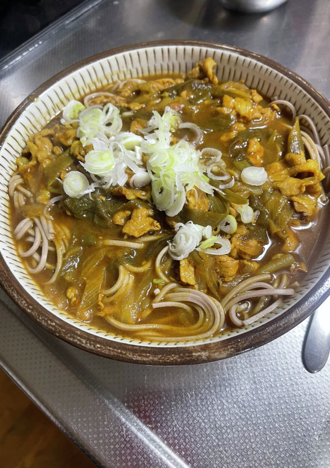 ネギが美味しい簡単カレーなんばん蕎麦-レシピのメイン写真