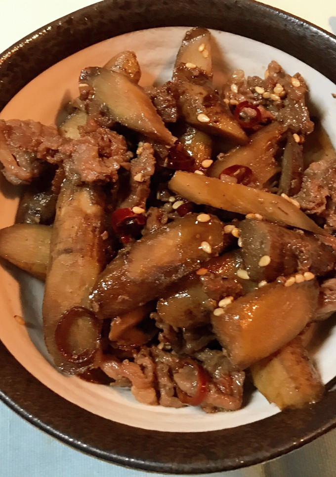 牛コマとごぼうのきんぴら-レシピのメイン写真