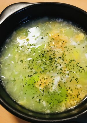 スープの素●キャベツのとろっと玉子スープ-レシピのメイン写真