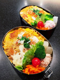 高校生弁当2022 11月9カツ丼弁当-レシピのメイン写真