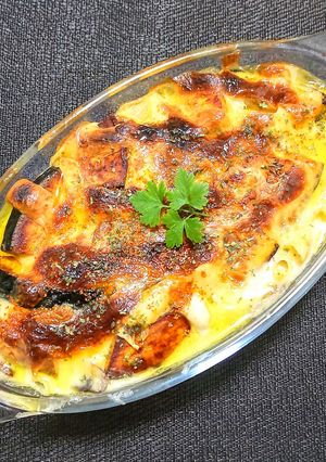 鶏もも肉とカボチャのマカロニグラタン-レシピのメイン写真