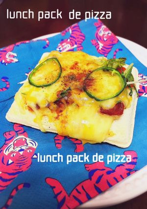 ランチパックでピザ-レシピのメイン写真