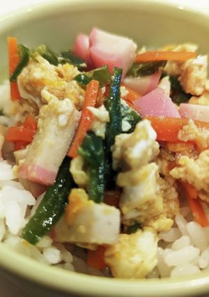 かまぼこで親子丼風-レシピのメイン写真