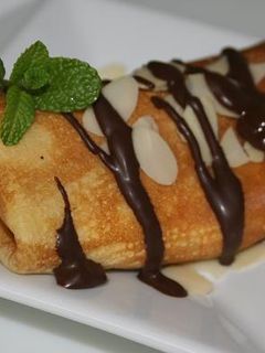 卵焼用フライパンで!チョコバナナクレープ-レシピのメイン写真