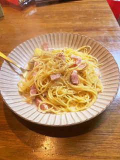 サツマイモとベーコンのクリームパスタ-レシピのメイン写真