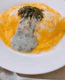 海苔たっぷり豆乳クリームオムライス♪