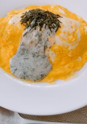 海苔たっぷり豆乳クリームオムライス♪-レシピのメイン写真