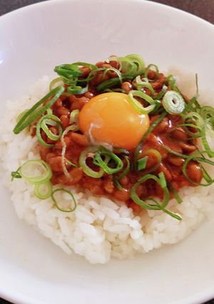ヤンニョム風 納豆ご飯-レシピのメイン写真