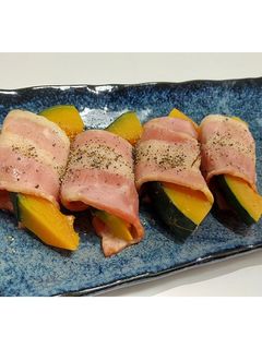 ベーコン巻きかぼちゃ-レシピのメイン写真