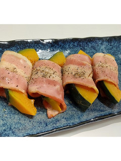 ベーコン巻きかぼちゃ-レシピのメイン写真