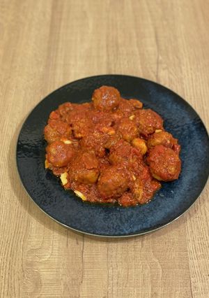 スパイシーミートボールのトマト煮込み-レシピのメイン写真