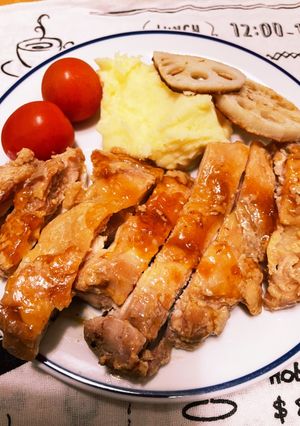 もろみ調味液で、簡単鶏肉に照り焼き-レシピのメイン写真
