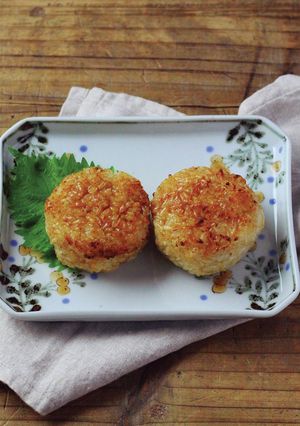 ノンフライクッカーで簡単!焼きおにぎり-レシピのメイン写真