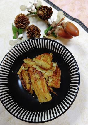 捨て無いで♬えのきの根元の醤油焼き♬-レシピのメイン写真