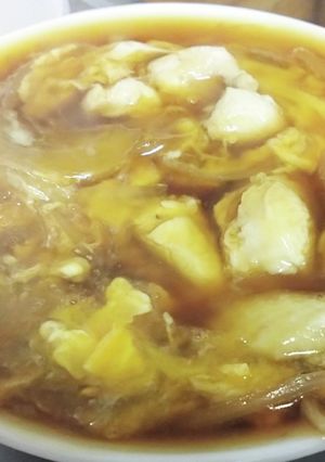 親子あんかけうどん-レシピのメイン写真
