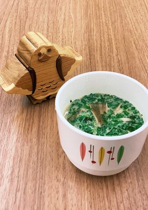 【大崎市】小瀬菜大根入り茶碗蒸し-レシピのメイン写真