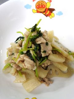 豆苗と豚バラのあっさり炒め-レシピのメイン写真