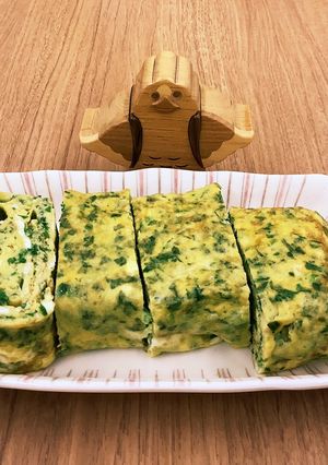【大崎市】小瀬菜大根の卵焼き【伝統野菜】-レシピのメイン写真
