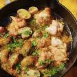 鶏の簡単アヒージョ 【キャンプ飯】