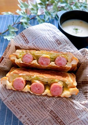 ウインナーとチーズの簡単★ホットサンド-レシピのメイン写真