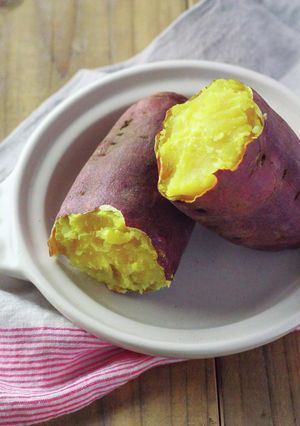 ノンフライクッカーで簡単!焼き芋-レシピのメイン写真