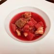 塩漬け肉でボルシチ