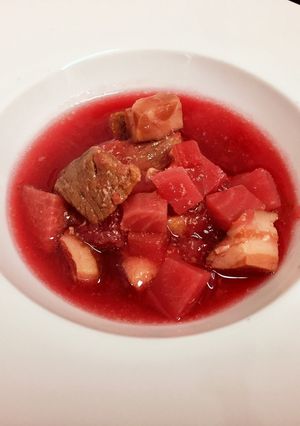 塩漬け肉でボルシチ-レシピのメイン写真