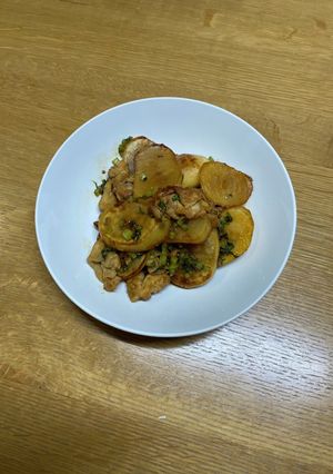 こかぶと豚肉の炒め物2022-レシピのメイン写真