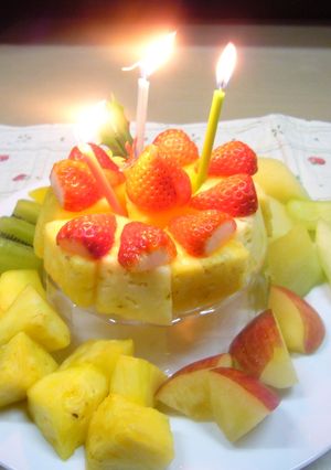 パーティーに★フルーツ盛り合せ　ケーキ風-レシピのメイン写真