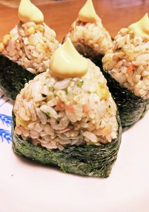 粉末だしで☆揚げ玉おにぎり-レシピのメイン写真
