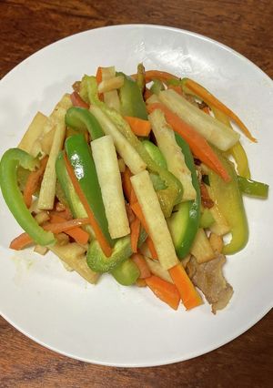 焼きそばソースの素使用簡単たけのこ炒め-レシピのメイン写真