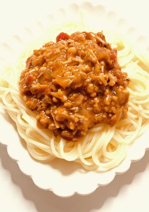 基本のミートソースが本格派の味のパスタ-レシピのメイン写真