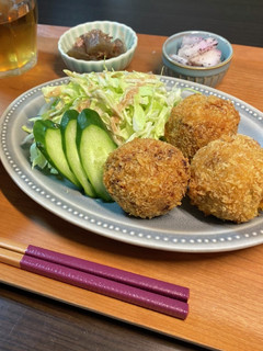 チーズ入りかぼちゃコロッケ-レシピのメイン写真