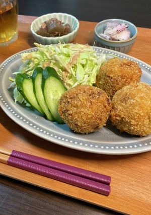 チーズ入りかぼちゃコロッケ-レシピのメイン写真